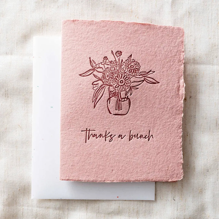 Thanks A Bunch | Floral Bouquet Greeting Card