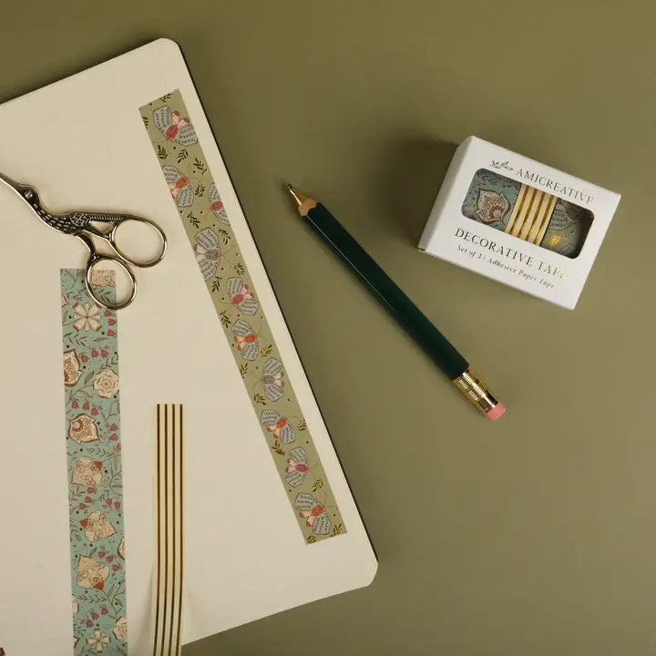 Washi Tape Set of 3 - Blue English Garden
