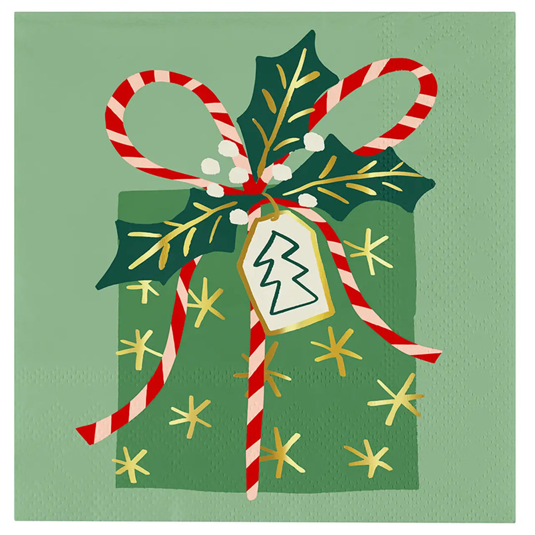 Ceramic Napkin Tray + Napkins - Present