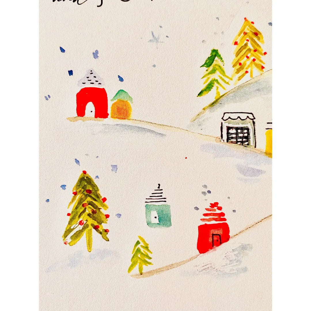 Peace and Joy Holiday Card (Set of 6 Notecards)