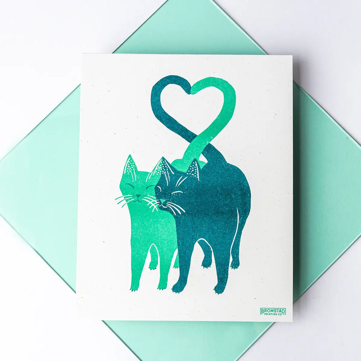 Love Cats - Risograph Art Print