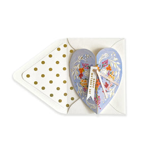 Blue Heart Happy Mother's Day Card