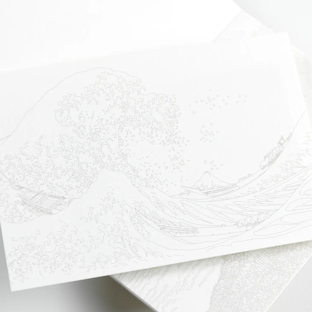 Japan Watercolor Postcard Book