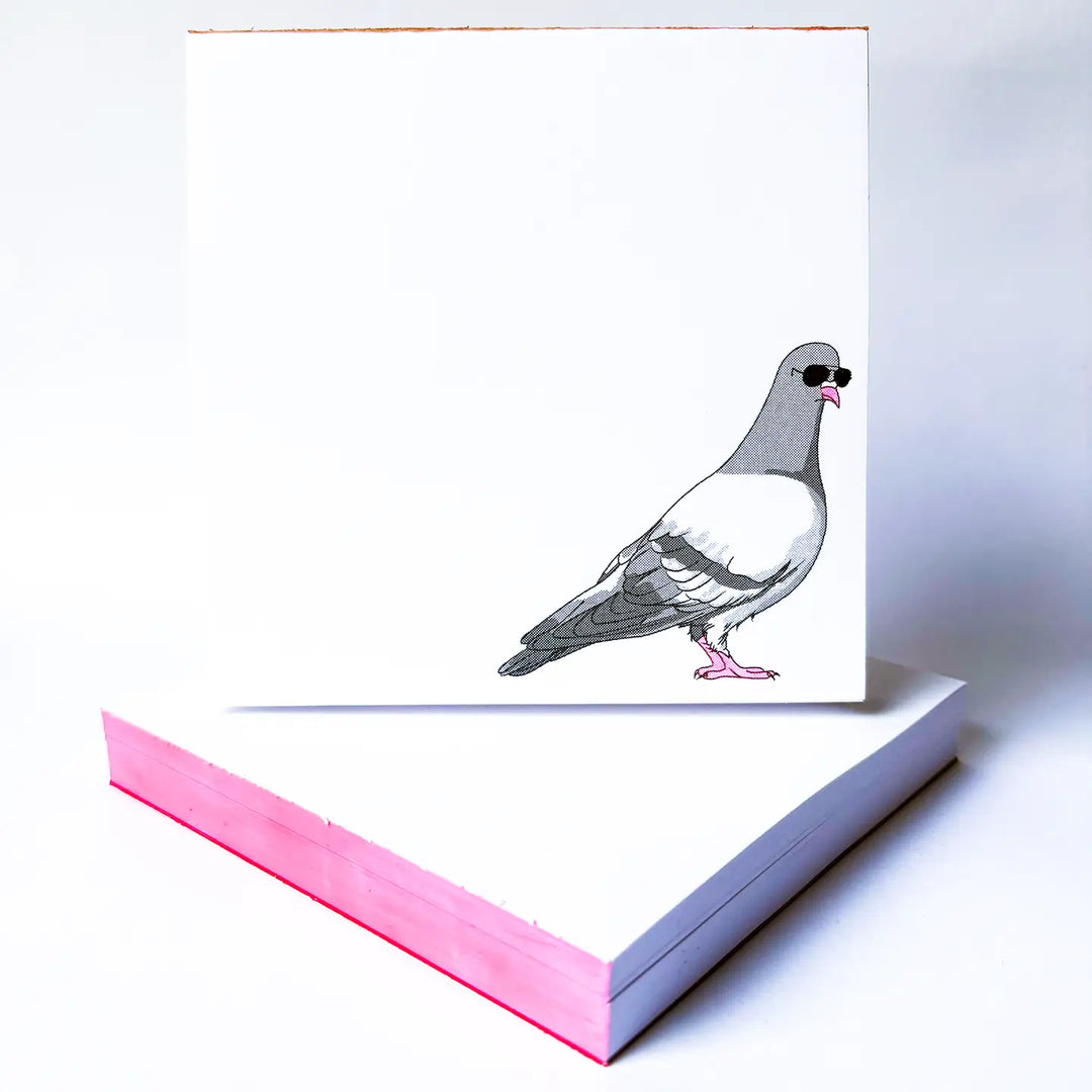 Pigeon Notepad - Letterpress Notepad