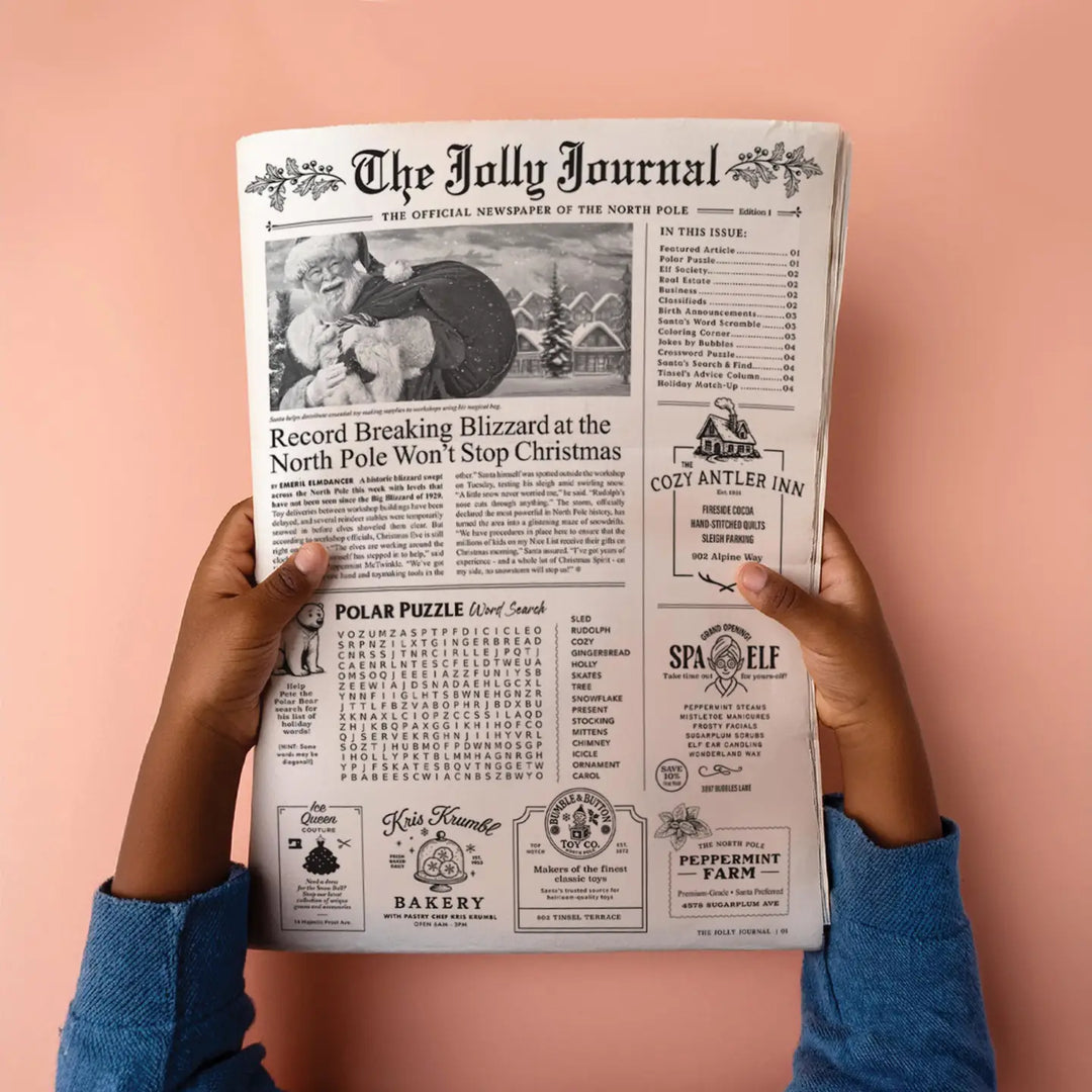 The Jolly Journal - Holiday Newspaper and Gift Wrap