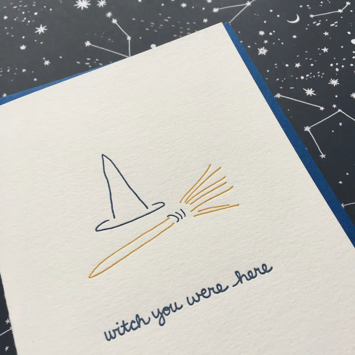 Witch You Were Here Card