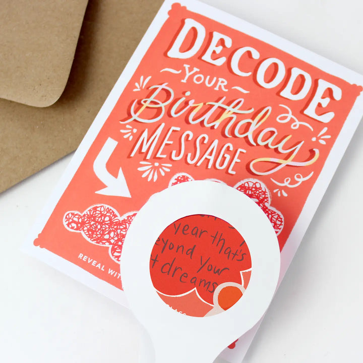 Decoder Card - Birthday Cloud