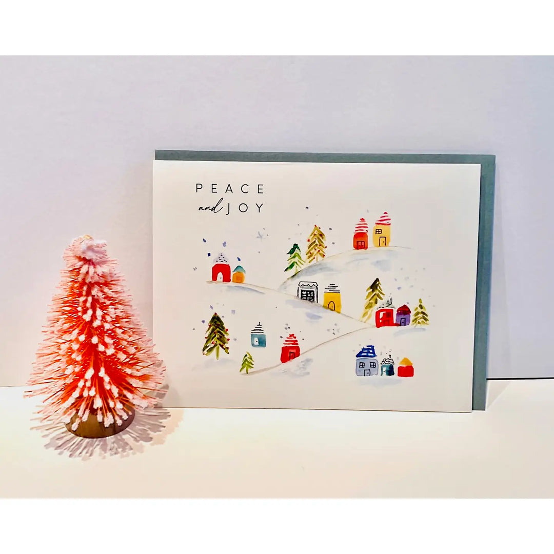 Peace and Joy Holiday Card (Set of 6 Notecards)