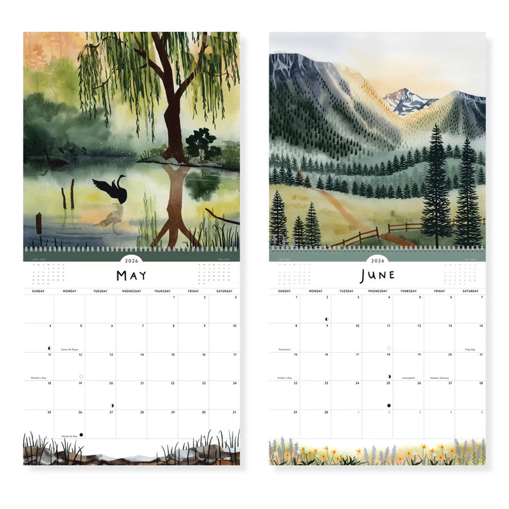 2026 Morning + Evening Wall Calendar