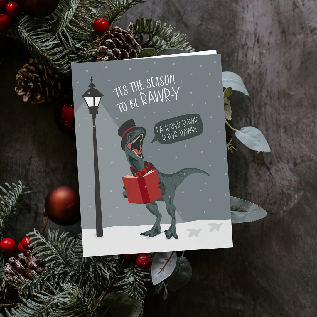 Rawr-Y Raptor Holiday Card