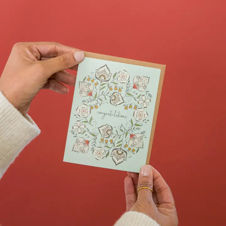 Floral Congratulations Card