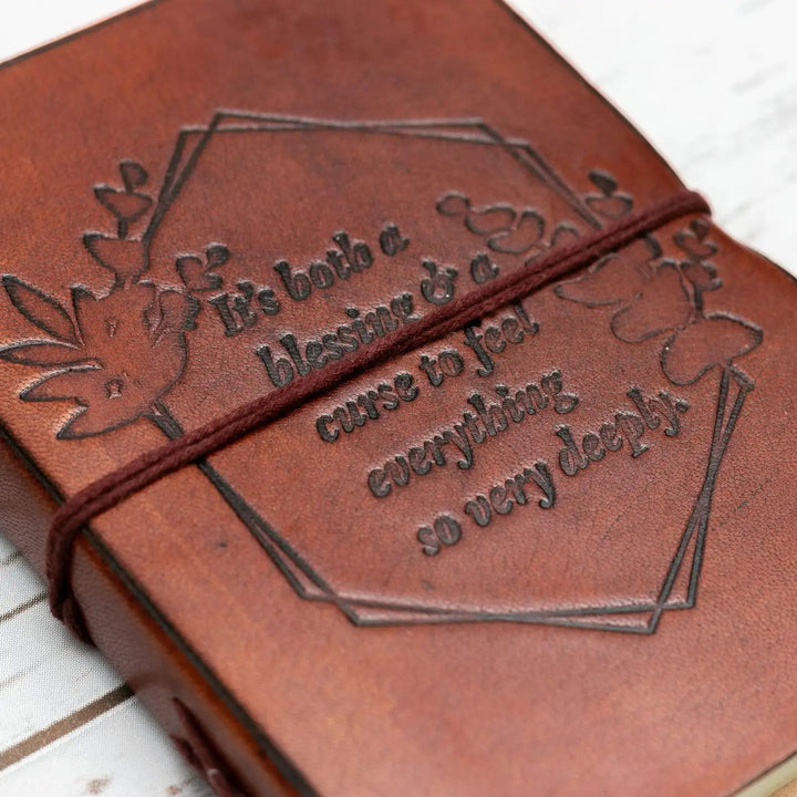 "Feel Deeply" Leather Journal
