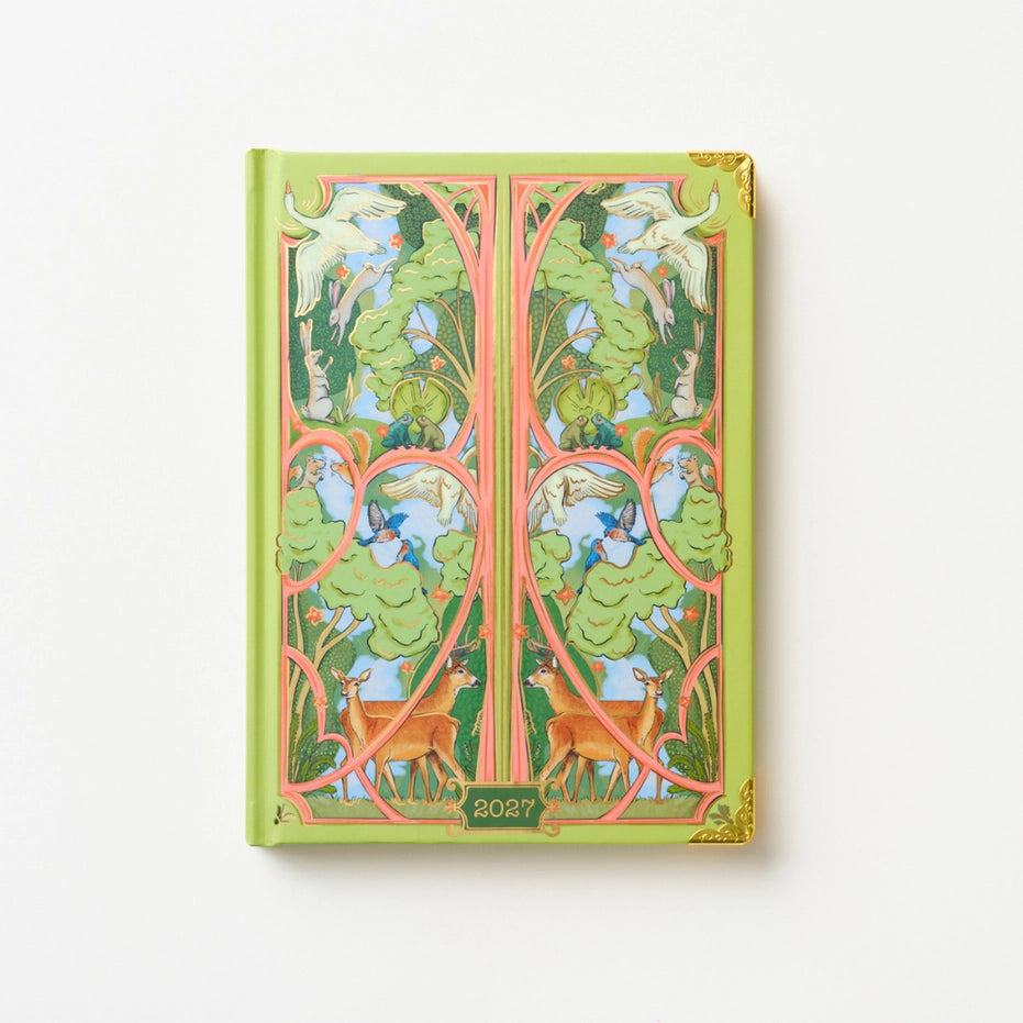 Woodland Scene Weekly Medium Bound Planner (Jan-Dec 2027)