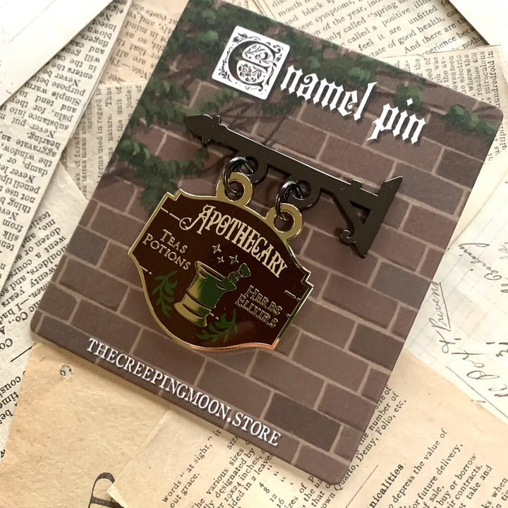 Apothecary Shop Sign Enamel Pin