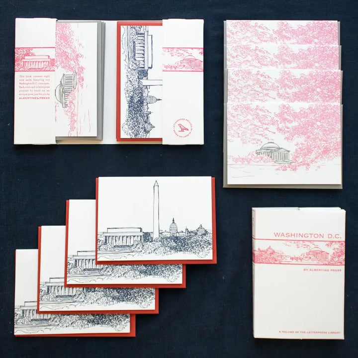 DC Letterpress Library Note Card Set