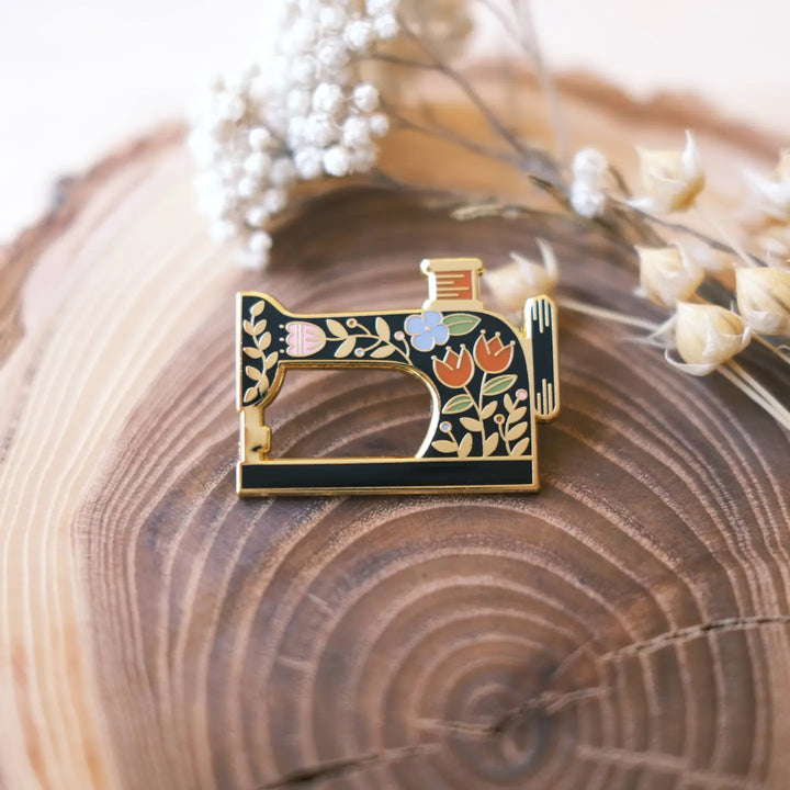 Sewing Machine Enamel Pin
