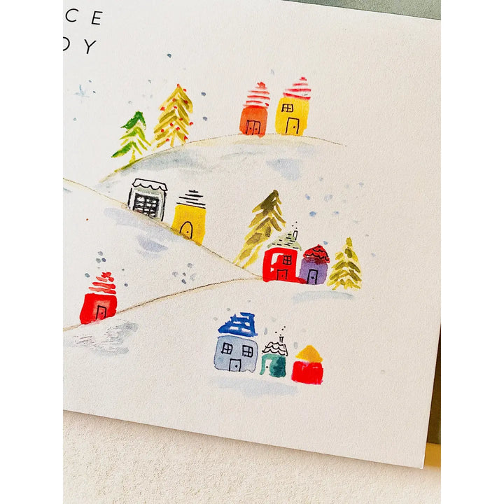 Peace and Joy Holiday Card (Set of 6 Notecards)