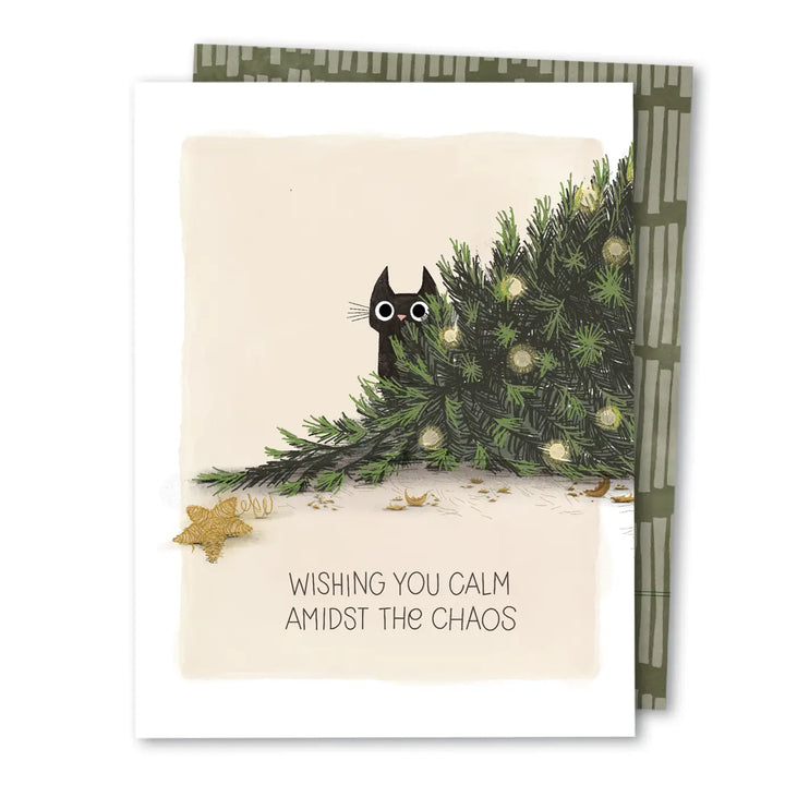 Cat Chaos Christmas Card
