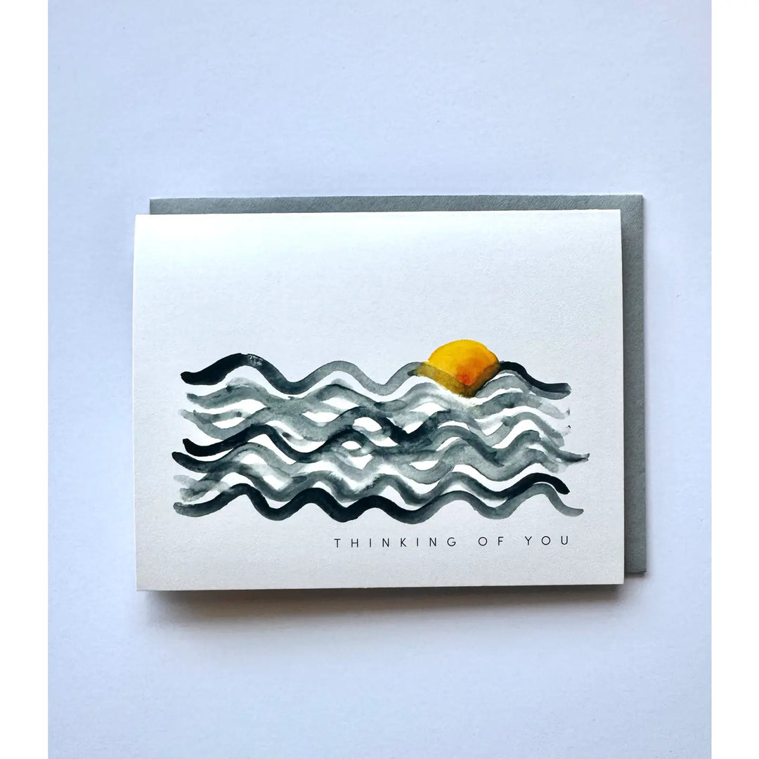 Thinking of You Ocean Sunset Card