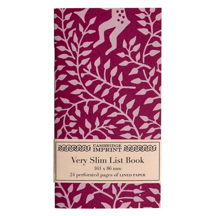 Very Slim List Notebooks