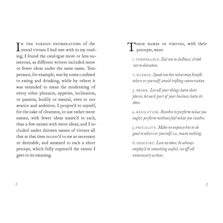 Benjamin Franklin's Book of Virtues