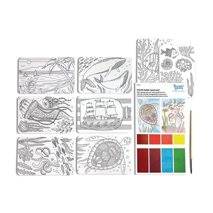 Scenic Hues DIY Watercolor Kit - Ocean Paradise