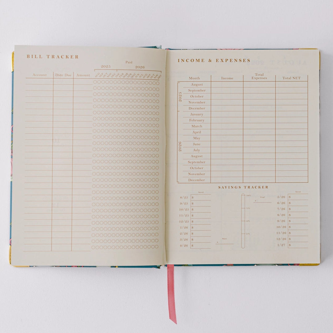 Mouse Vases 17-Month Medium Bound Planner (Aug 2025 - Dec 2026)