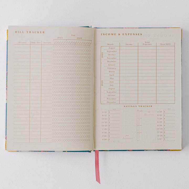 Mouse Vases 17-Month Medium Bound Planner (Aug 2025 - Dec 2026)