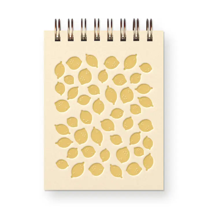Lemon Pattern Mini Jotter Notebook