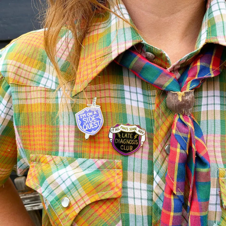 I'm on a Side Quest Enamel Pin