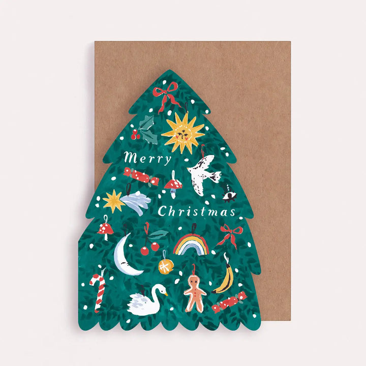 Tree Shape Christmas Card | Holiday Cards | Christmas 2026