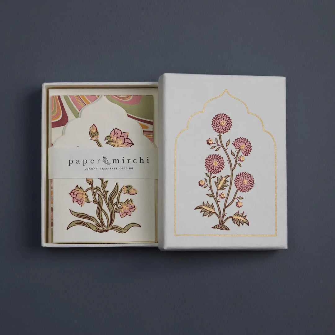 Boxed Artisan Notecard Set - Sandook Quartz