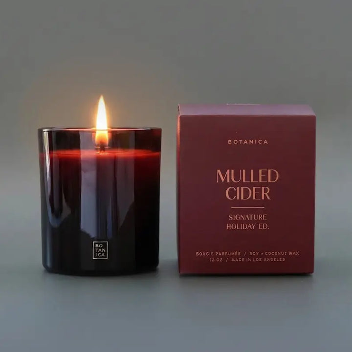 Botanica Holiday Candle: Mulled Cider, 12oz.