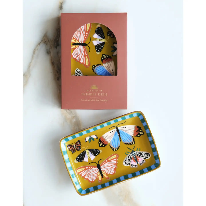 Porcelain Trinket Tray - Butterflies