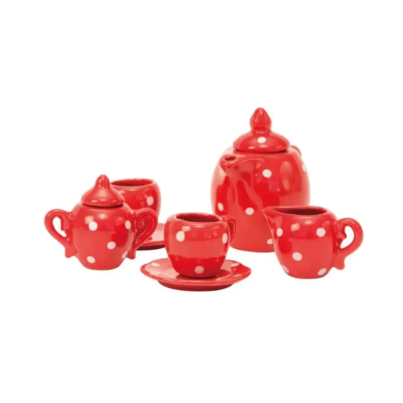 Ceramic Tea Party in Suitcase