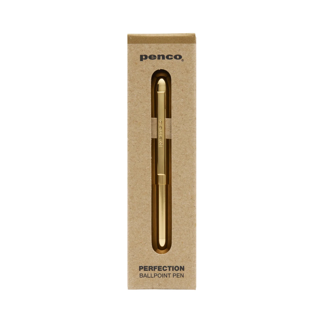 Penco Perfection Brass Ballpoint Pen / Gold