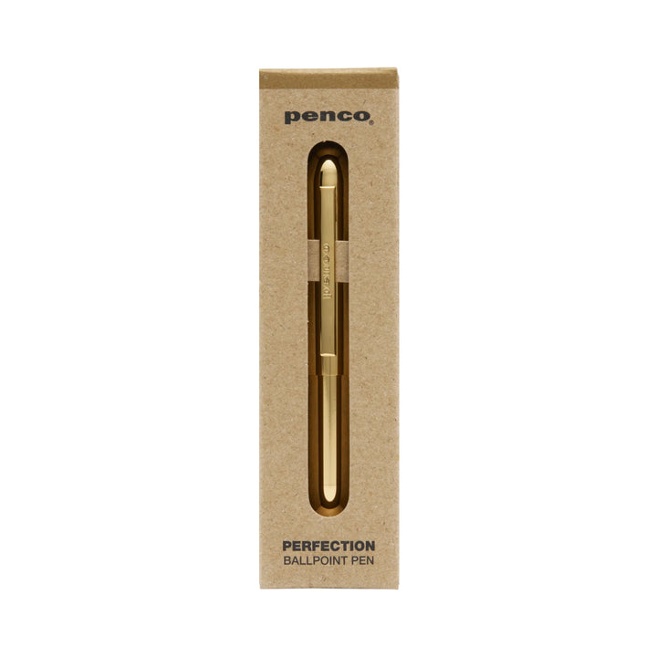 Penco Perfection Brass Ballpoint Pen / Gold