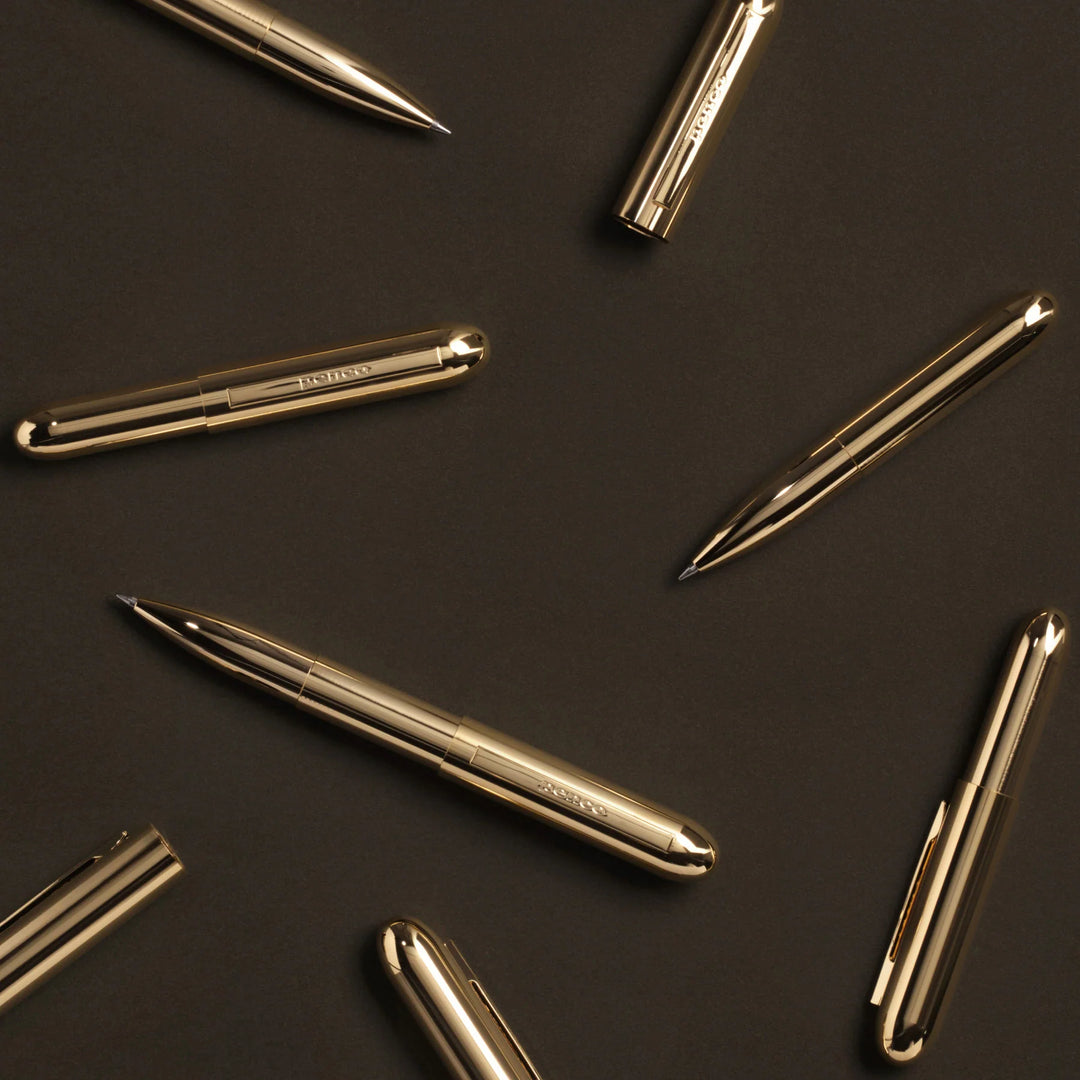 Penco Perfection Brass Ballpoint Pen / Gold