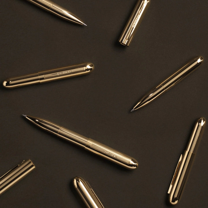 Penco Perfection Brass Ballpoint Pen / Gold
