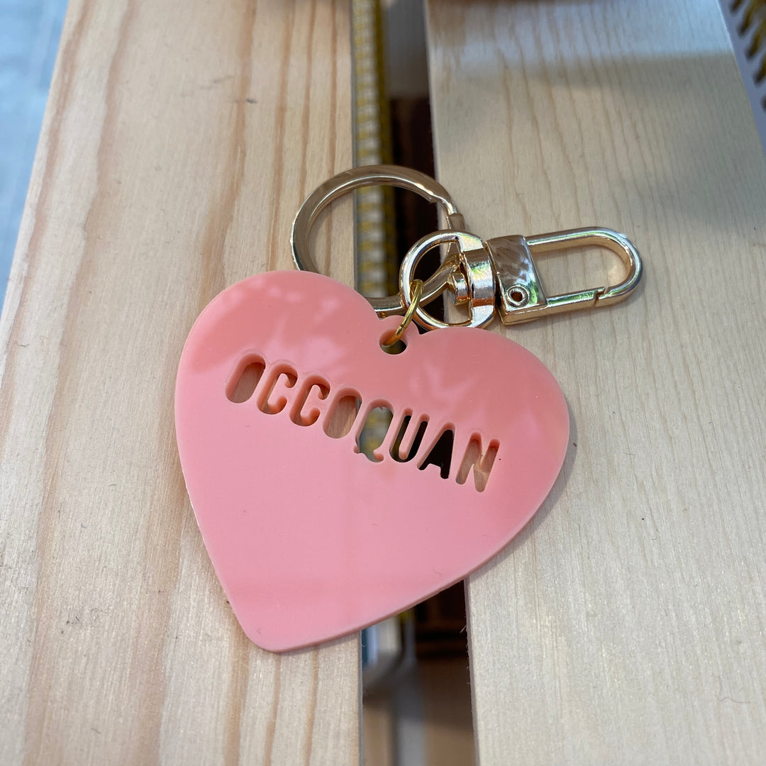 Occoquan Heart Keychain - Melon