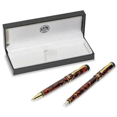 Kaweco DIA 2 Set - Amber Rollerball and Fountain Pen (Medium)