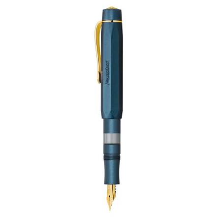 Kaweco AL Sport Piston Fill Fountain Pen Starter Set - Navy/Gold