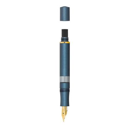 Kaweco AL Sport Piston Fill Fountain Pen Starter Set - Navy/Gold