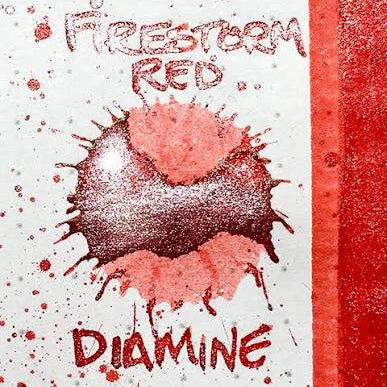 Diamine Firestorm Red - 50ml Bottled Ink