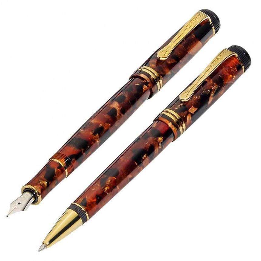 Kaweco DIA 2 Set - Amber Rollerball and Fountain Pen (Medium)