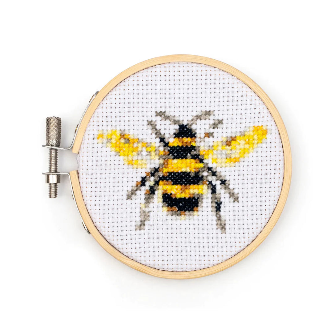 Bee Mini Cross Stitch Embroidery Kit