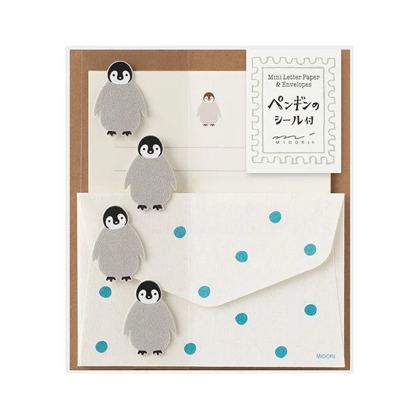 Letter Set with Stickers - Penguin