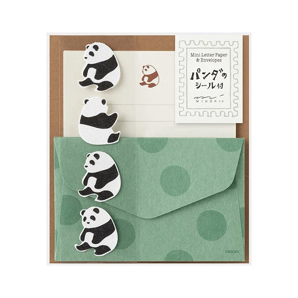 Letter Set with Stickers - Panda