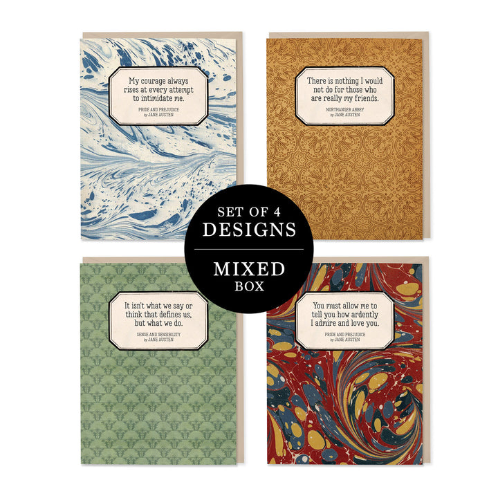 Jane Austen Endpapers Collection Notecards (Set of 8)