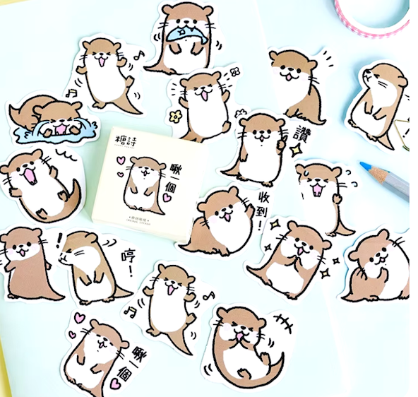 Otter Stickers (Pack of 45)